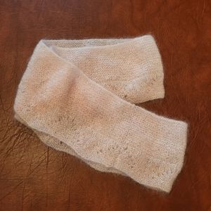 Handmade Light Pink Knitted Infinity Scarf
